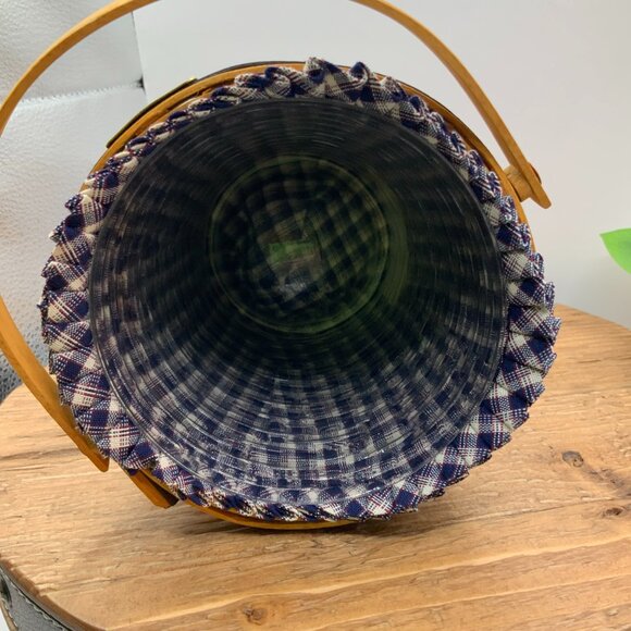 Longaberger J.W. Collection Miniature 2001 Edition Banker's Waste Basket - Picture 6 of 8